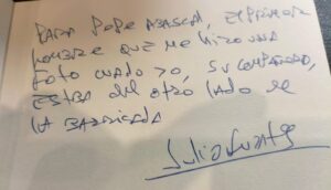 Una dedicatoria póstuma